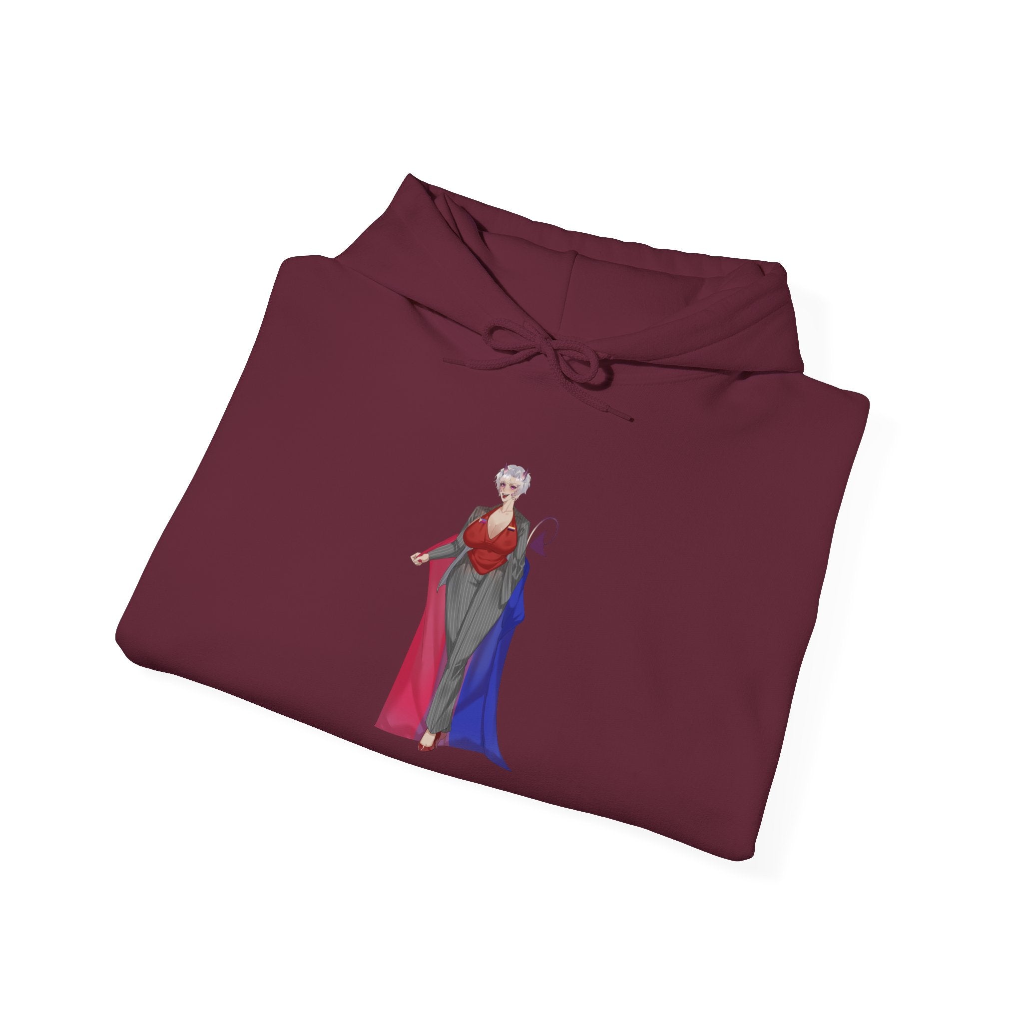 BasicallyVal "Red and Blue" Hoodie