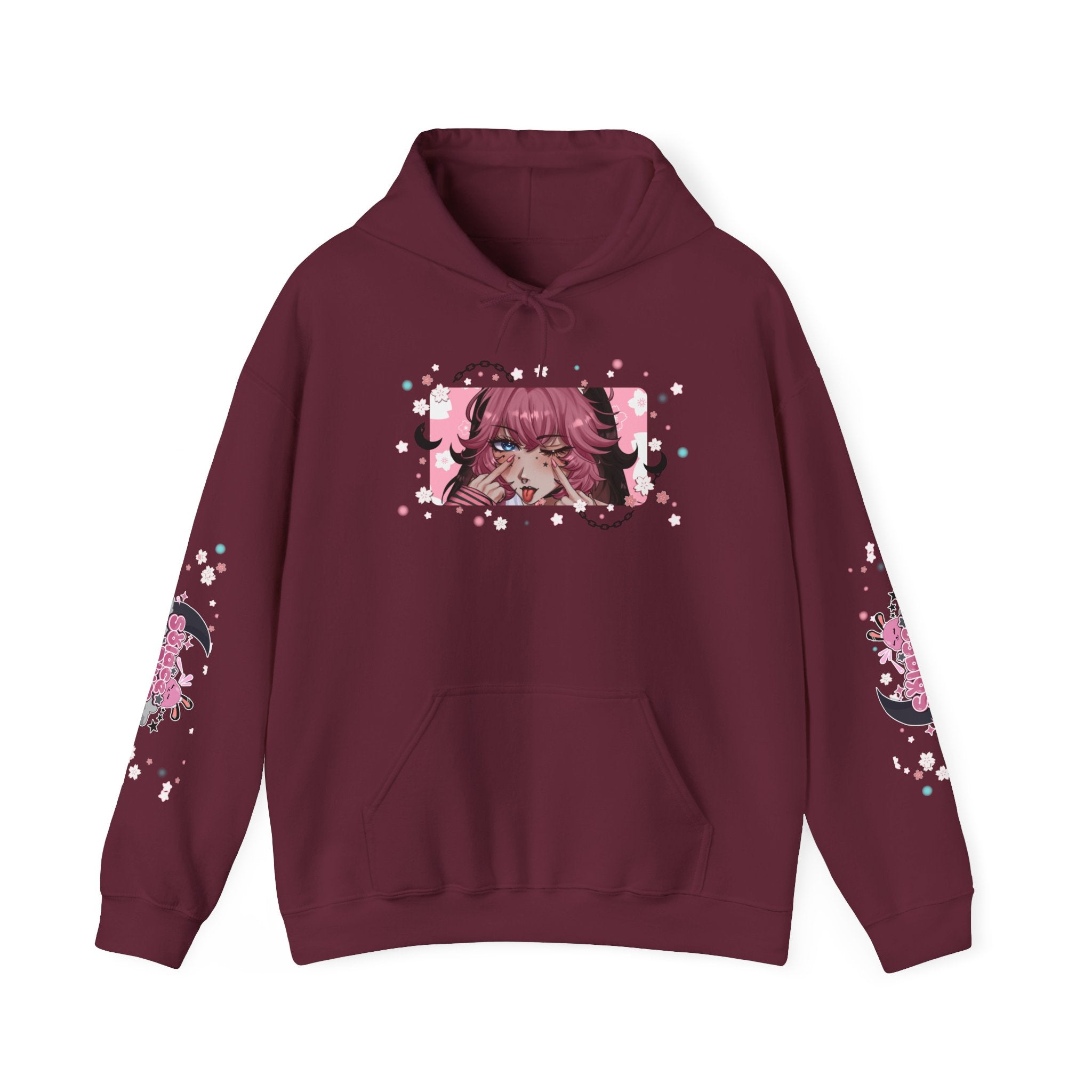 Solace Plum Colored "Blep" Designer Hoodie