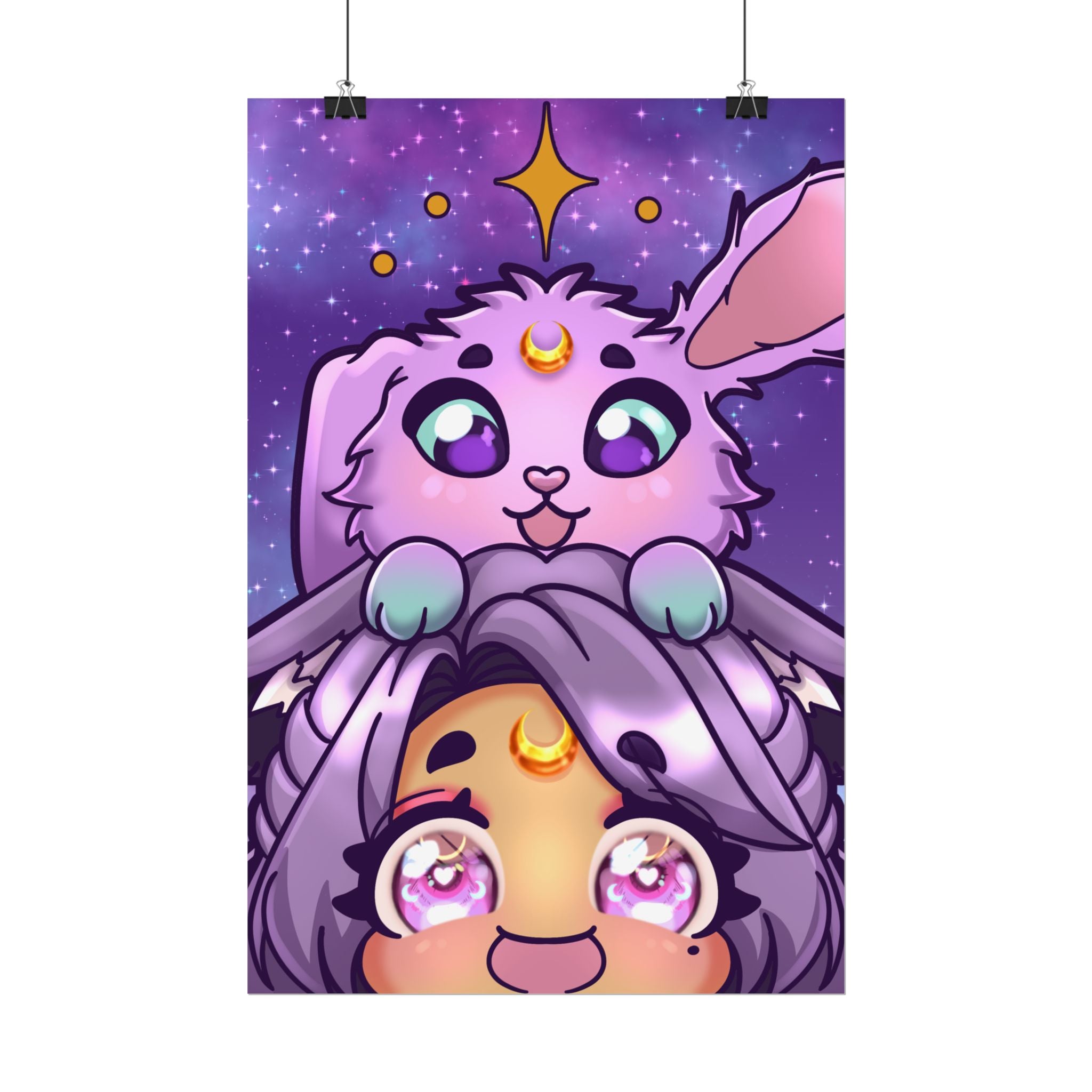 MoondustLeo "Moon & Jupiter" Poster