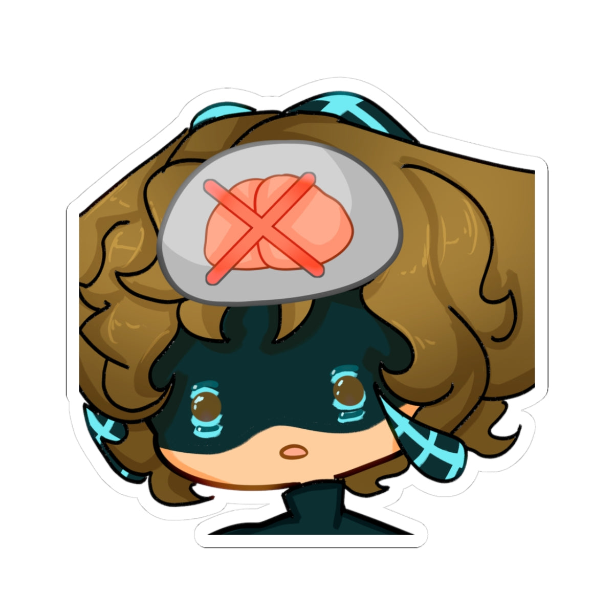 PercyEverett "No Brain" Sticker