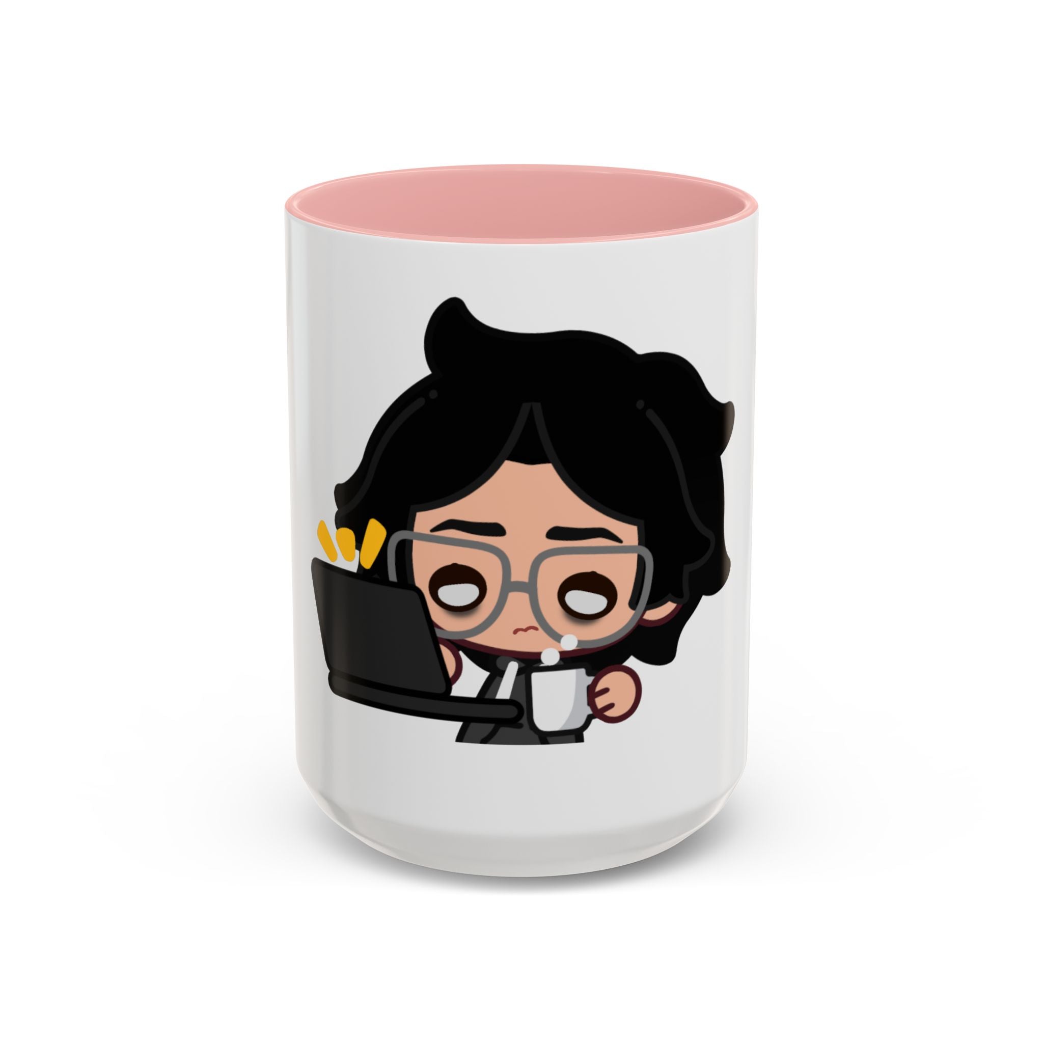 RyoPlaying "Exhausted" Accent Mug