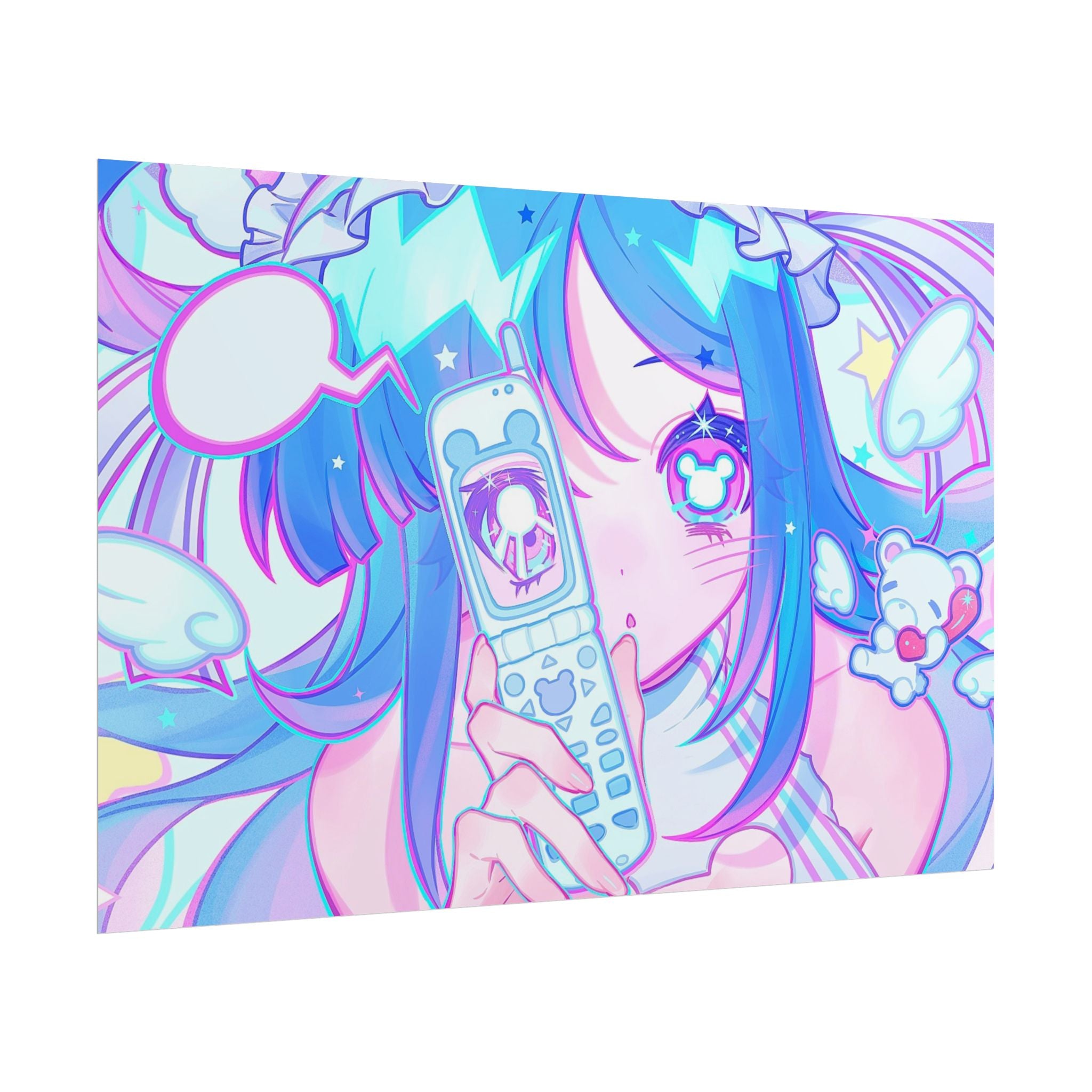 bearwithchloee "Cellphone Glance" Poster