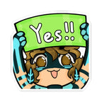 PercyEverett "Yes!!" Sticker