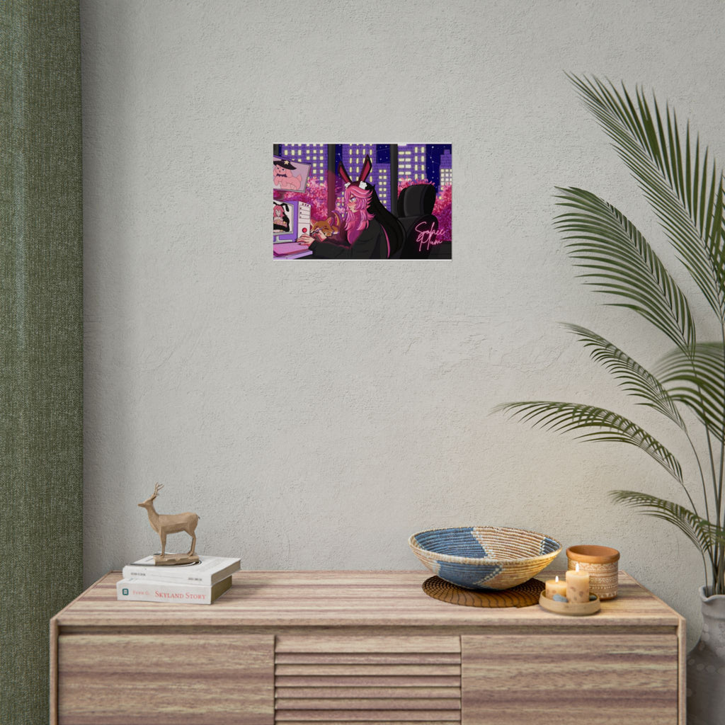 Solace Plum Lofi Poster