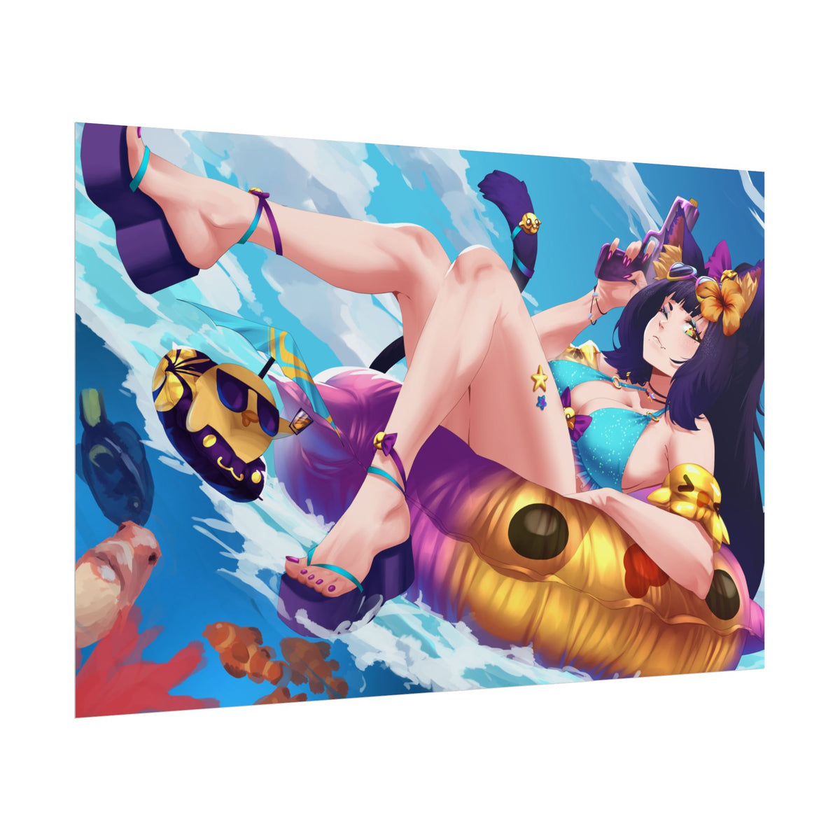 PochitaVT "Summer Time Floating" Poster