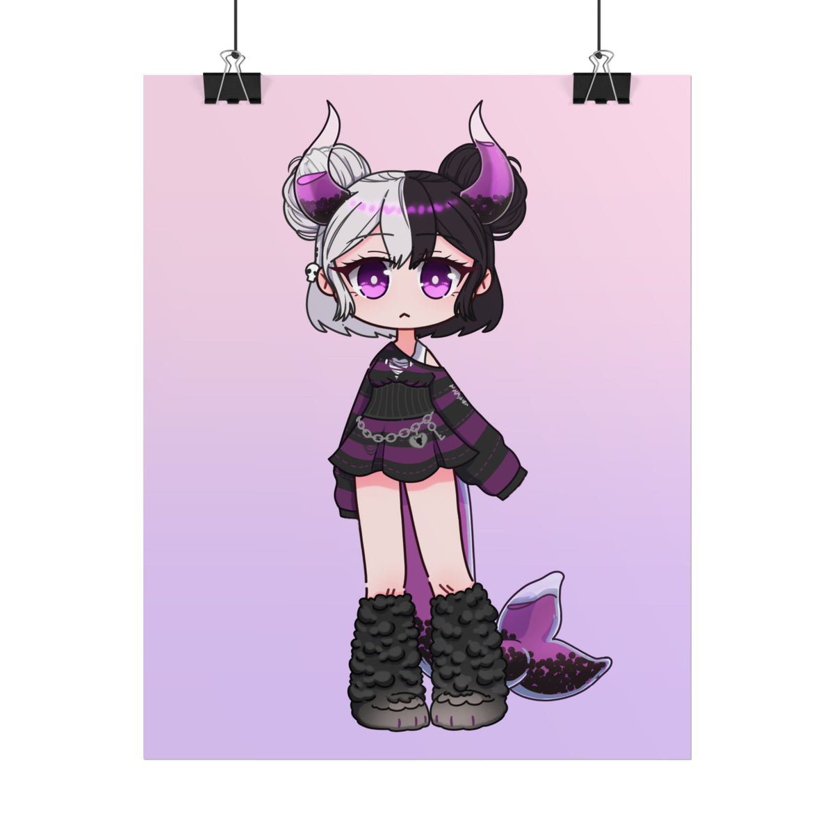 Axolpuff "Evil Axol Chibi" Poster
