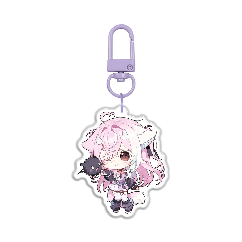nekowomai "Chibi" Front-Side Epoxy Keychain