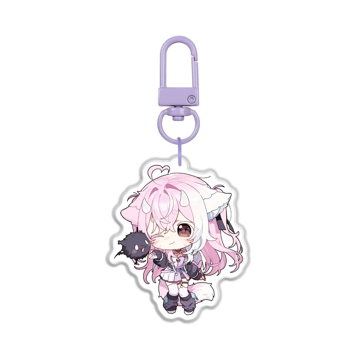 nekowomai "Chibi" Front-Side Epoxy Keychain