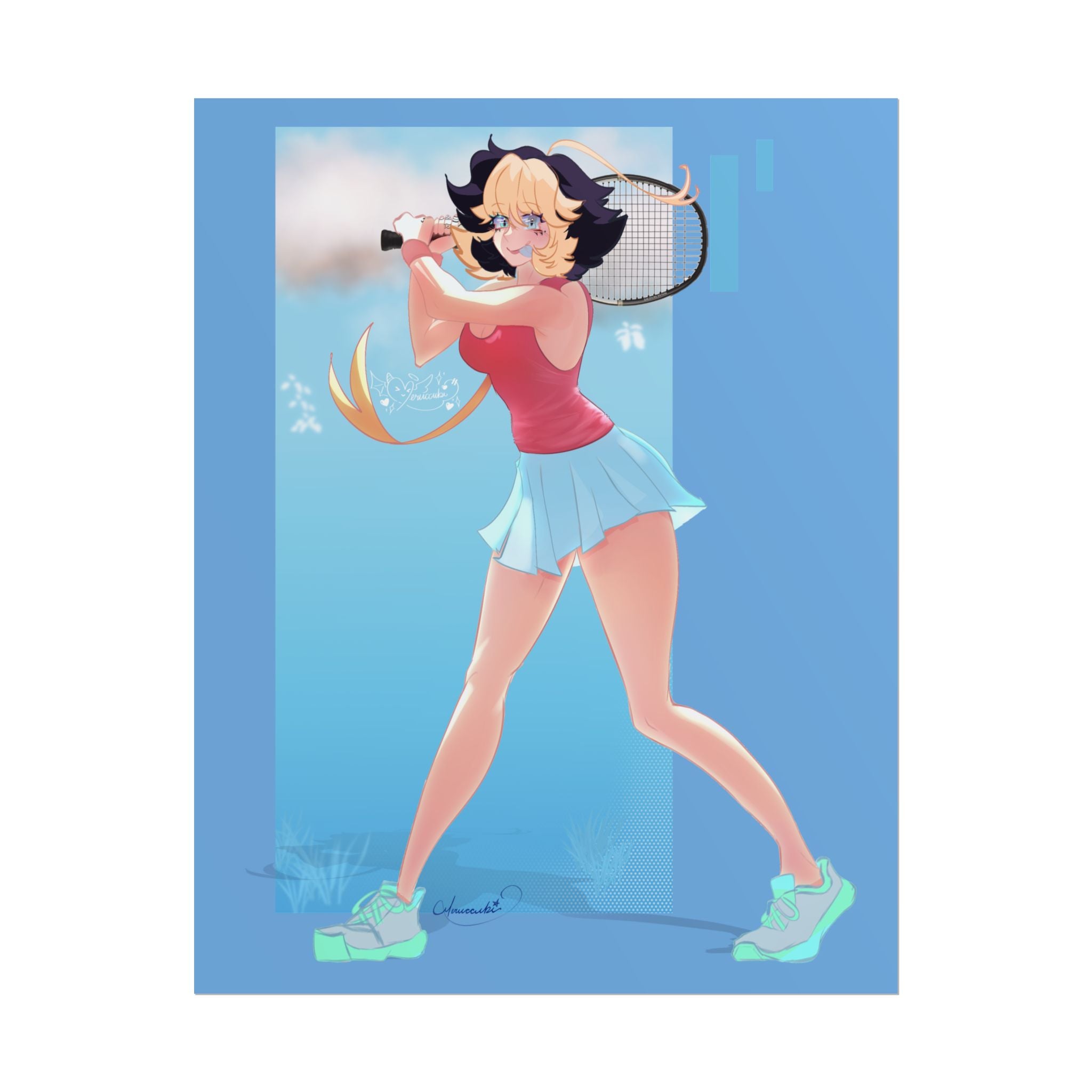 Meruccubi Tennis Poster