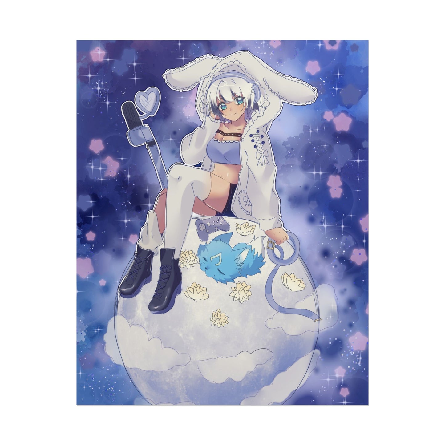 AshenMei Moon Poster