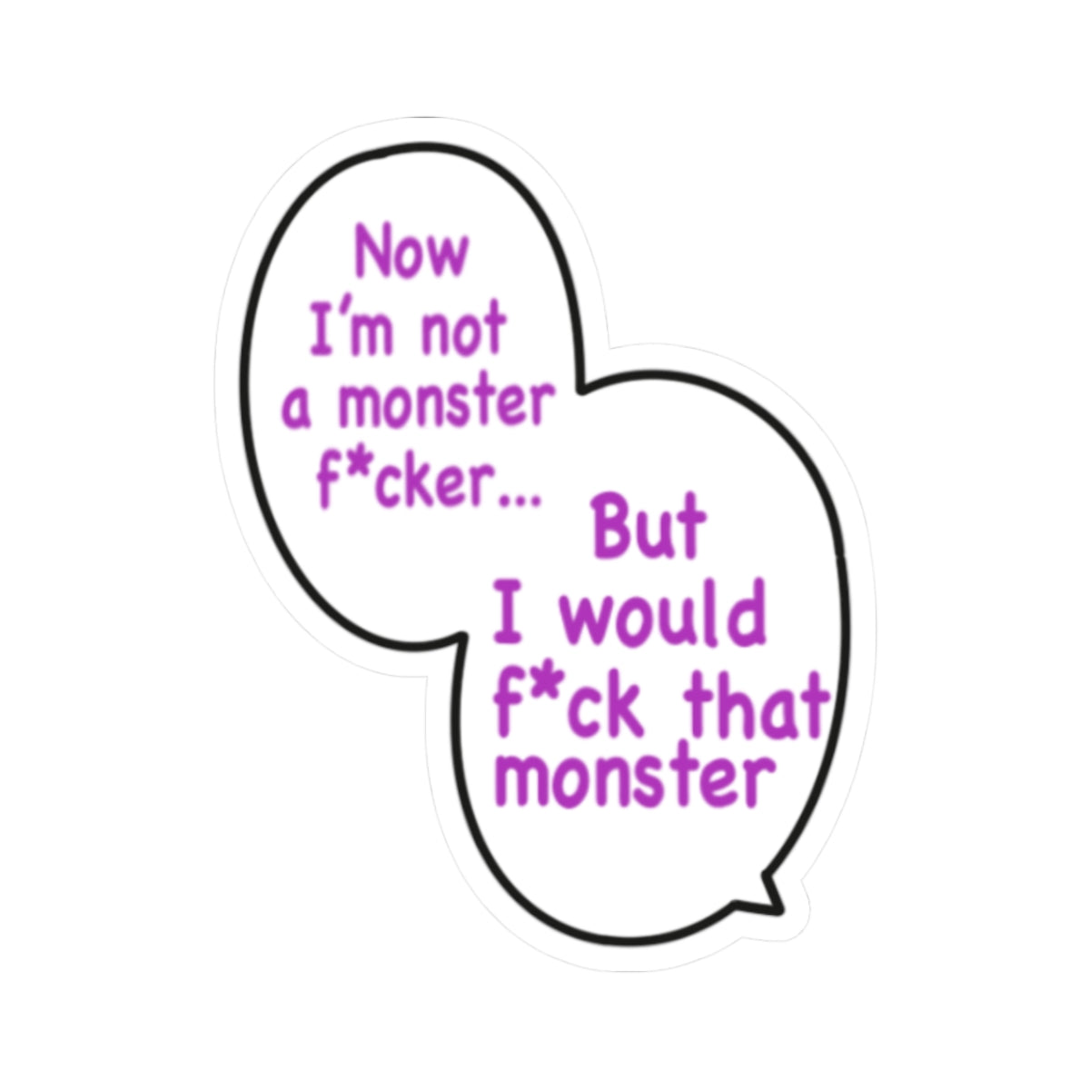 QuorriVT "MONSTER WHAT Bubble" Sticker