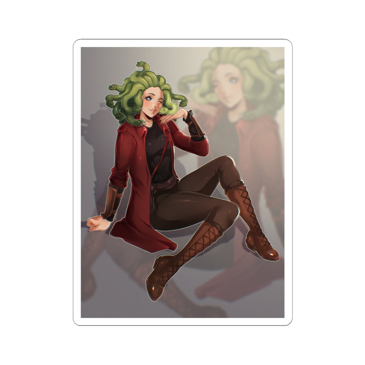 CuriousCorvus.EXE "Enyo Pinup" Sticker