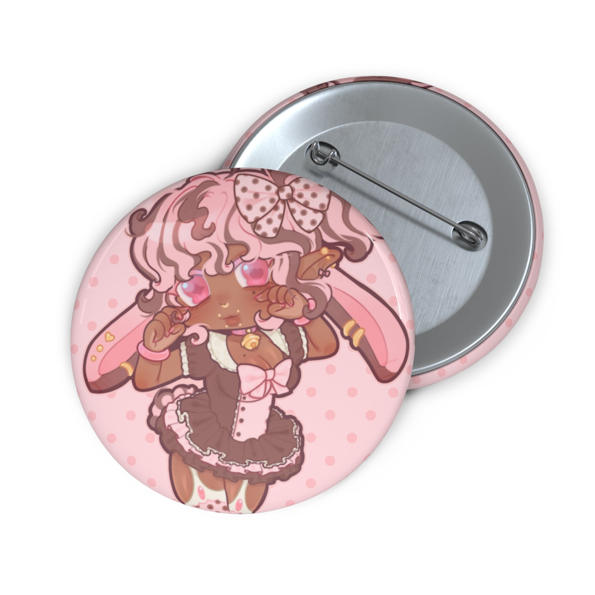 LIMITED Caramel "Chibi Maid" Pin Button