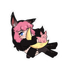 Solace Plum "Moon Hug" Sticker