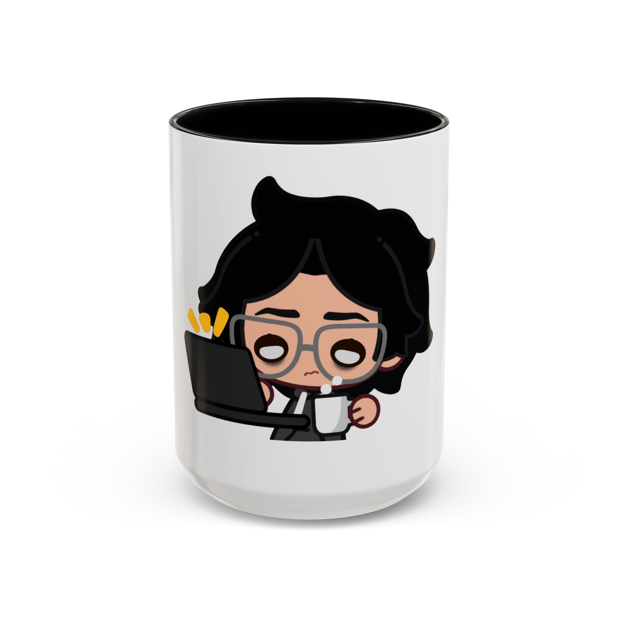 RyoPlaying "Exhausted" Accent Mug