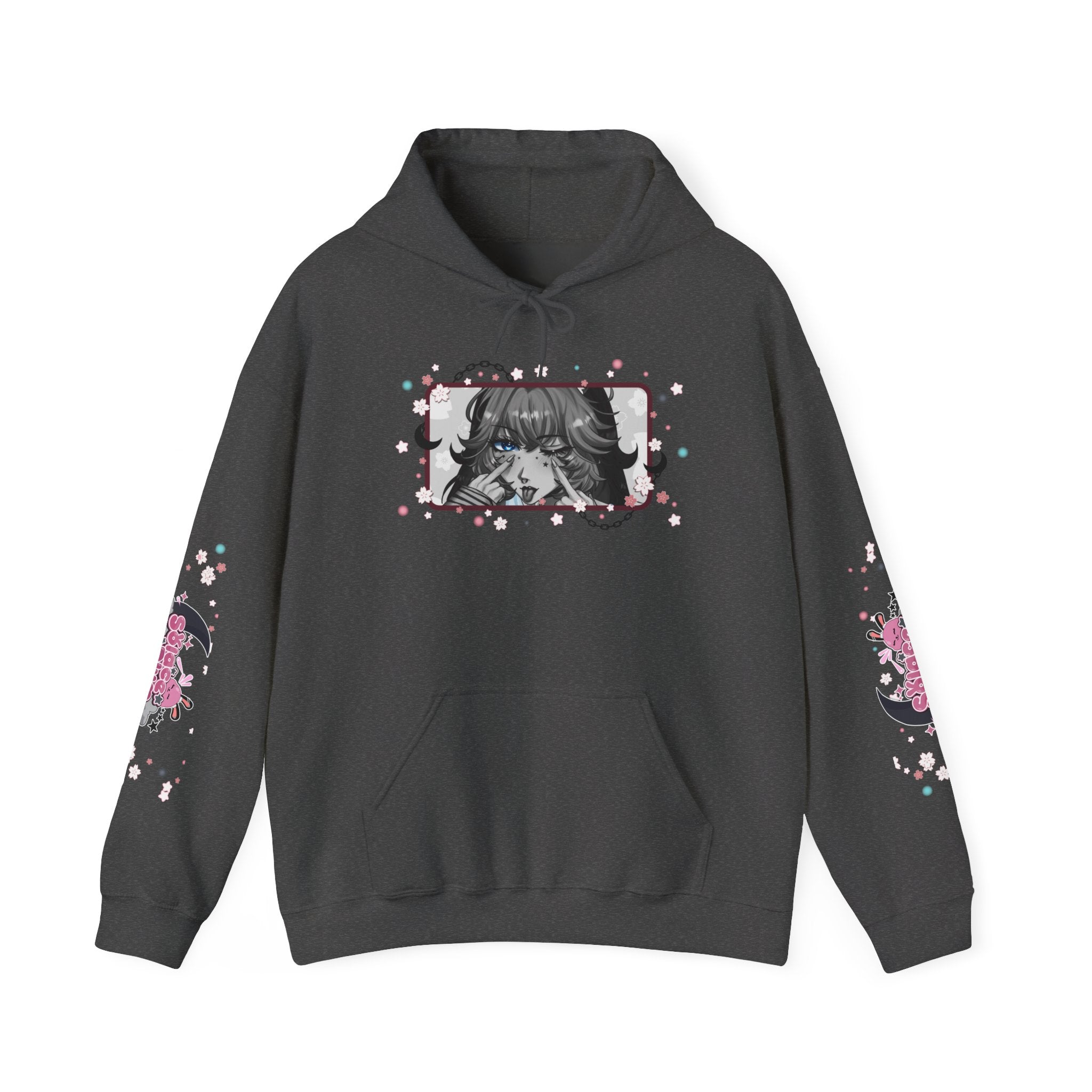 Solace Plum BW "Blep" Designer Hoodie