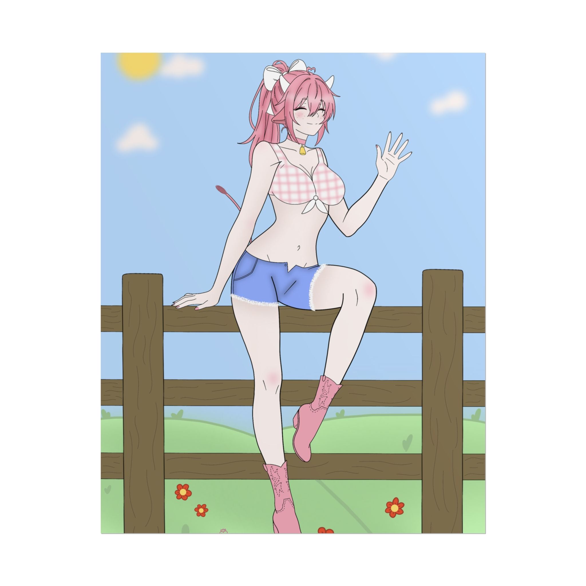 StrawberryMilkMaid "Fence Sitting" Poster