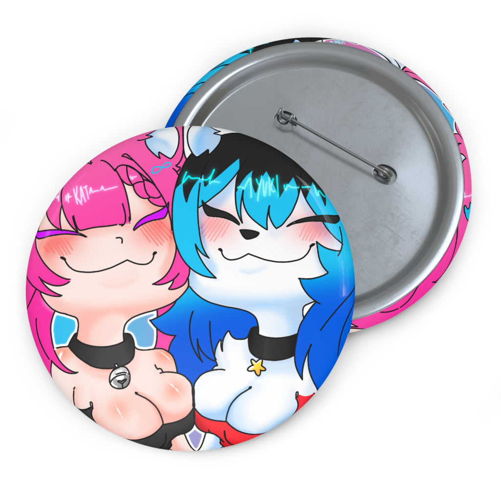 Yuki y Kat Valentine's Pin Button