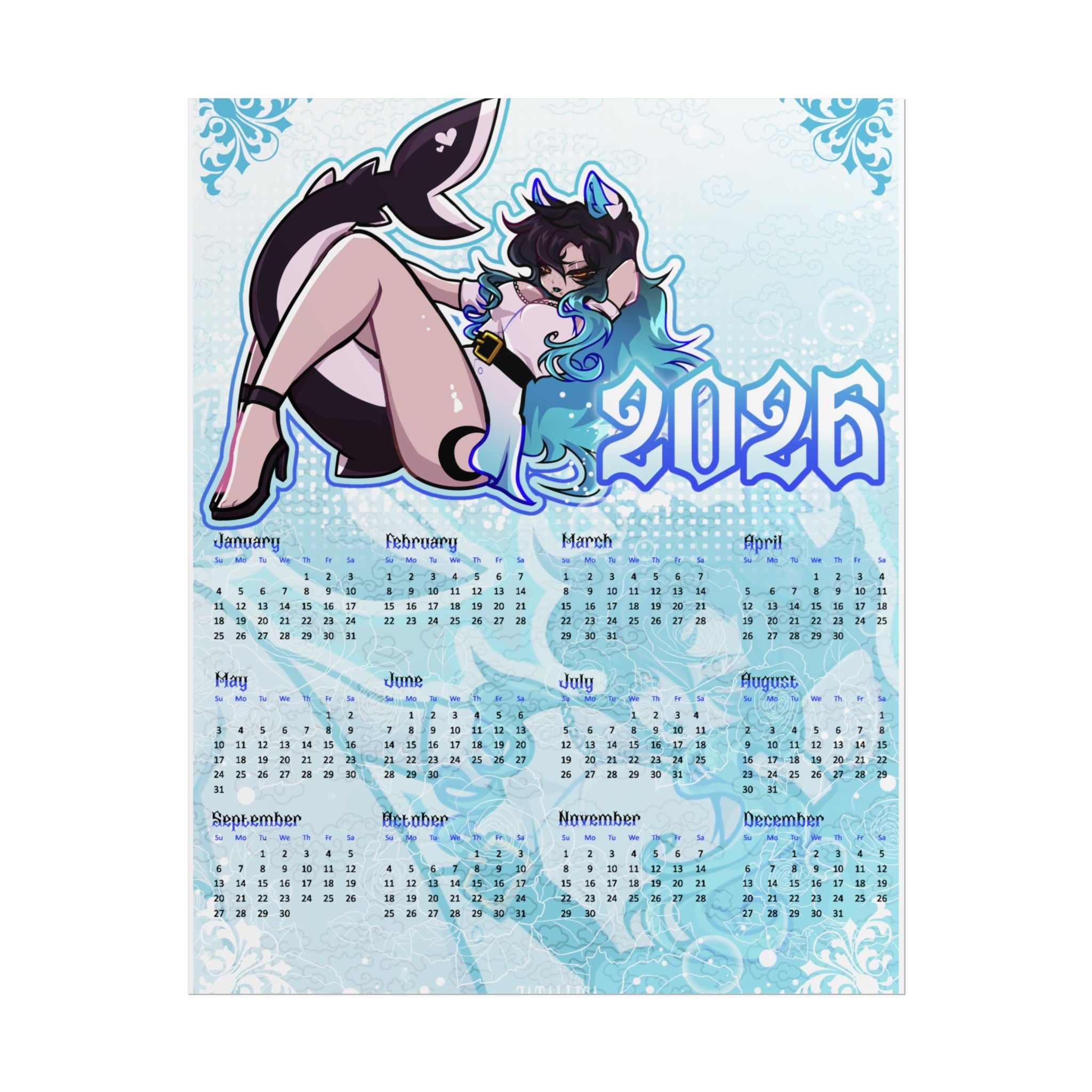 Sereana 2026 Calendar Print