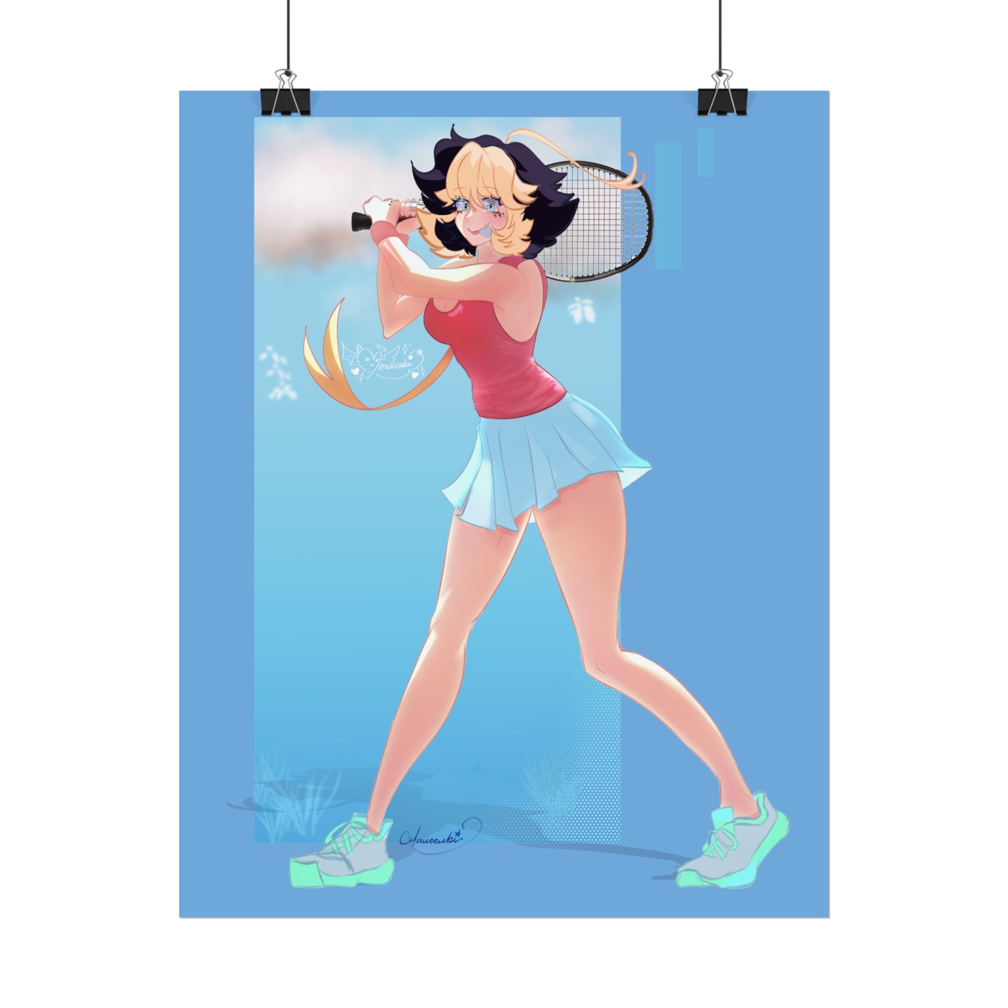 Meruccubi Tennis Poster