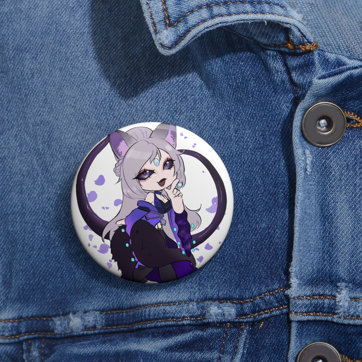 Ayame Shu Pin Button - KatDragonz