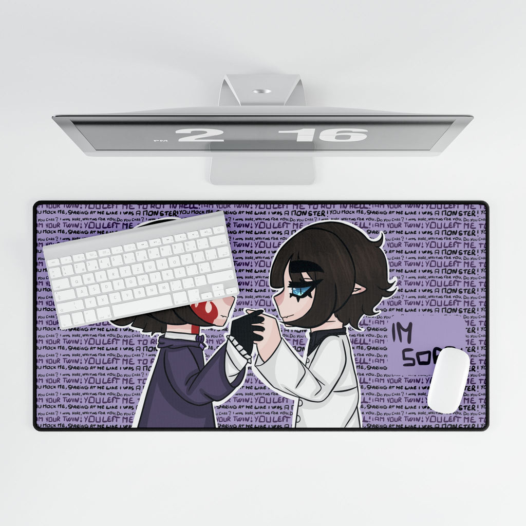 Renée Lysobore "I'm Sorry" XL Plus Deskmat