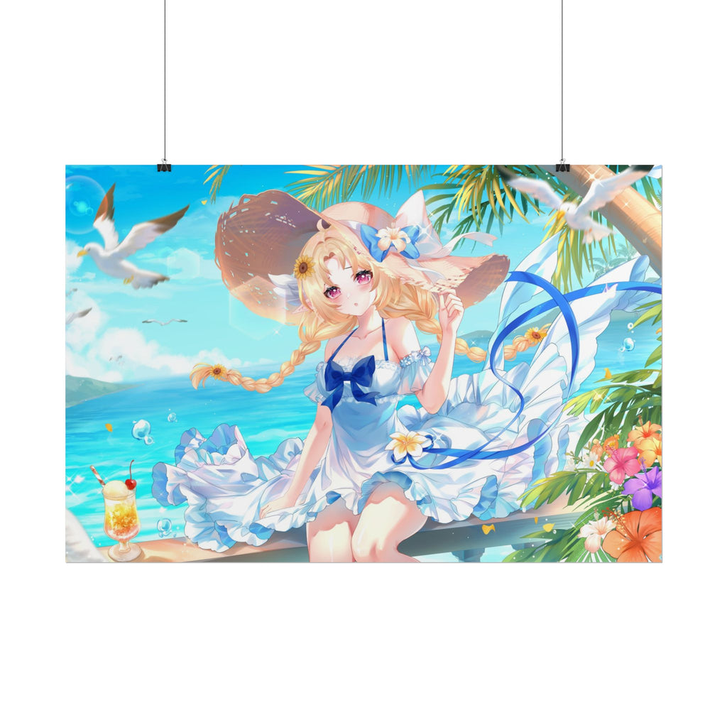 Momo Morning Beach Trip Poster