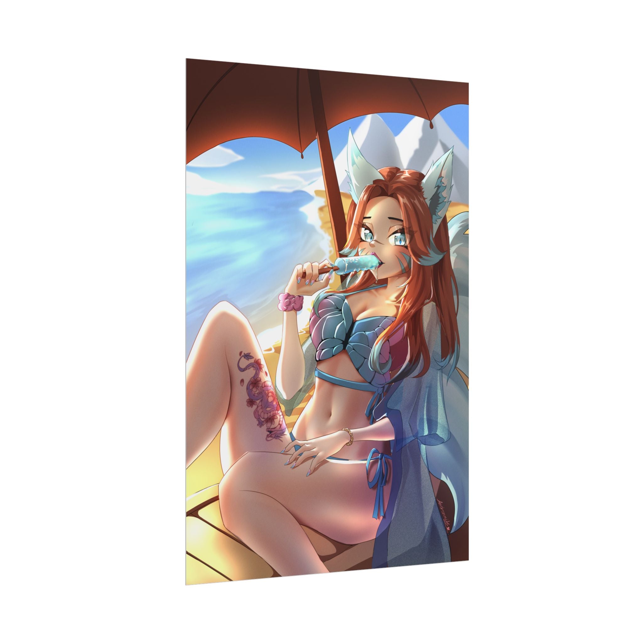 Luna Fujimaru "Seaside Vixen" Poster