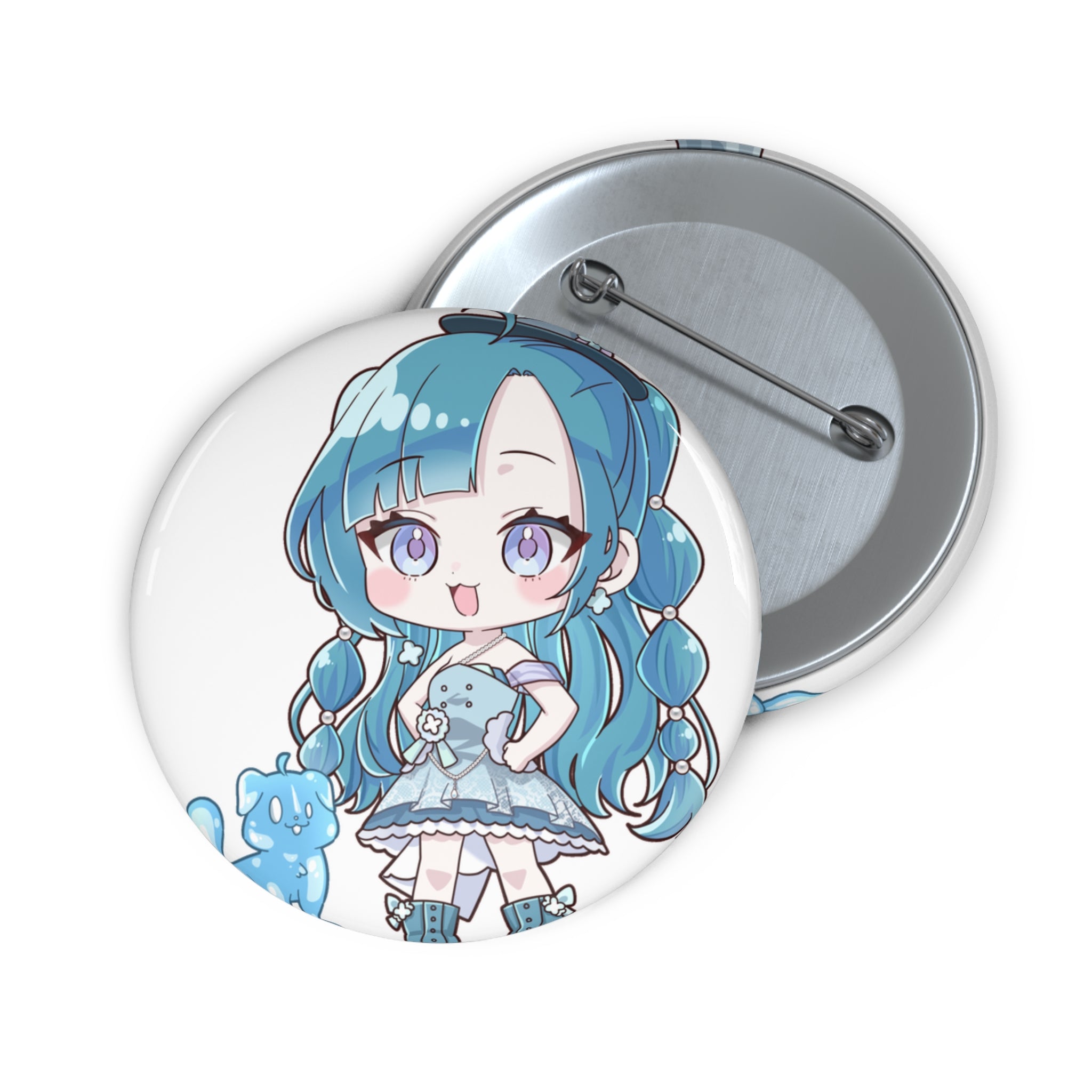 ShinyTinsel Chibi Button Pin