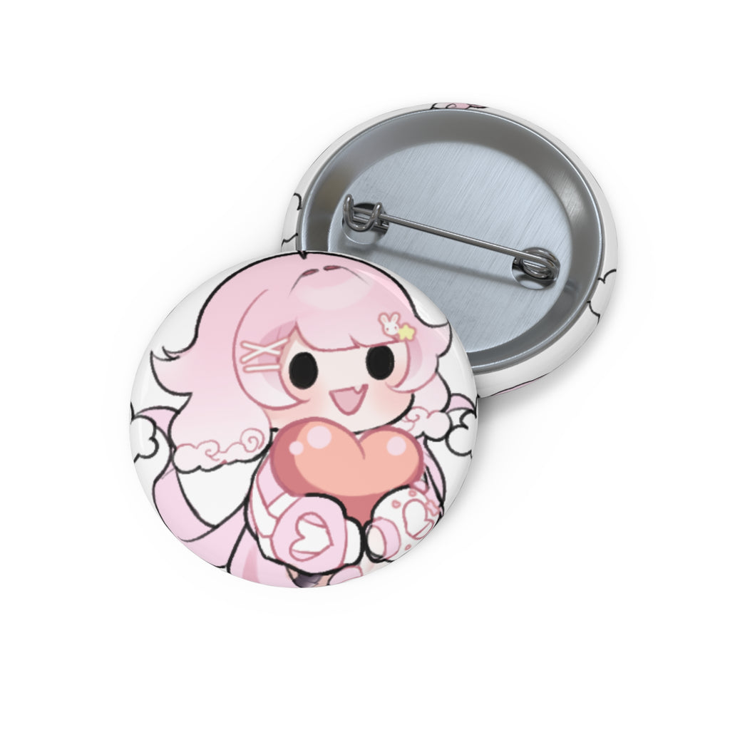 NyoomiePiyu Heart Button Pin