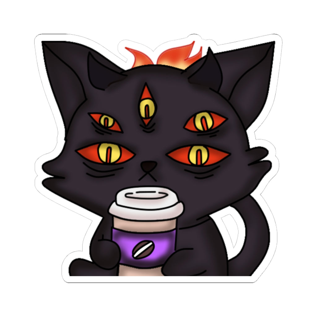 Chow Down "Lucipurr Sip" Sticker