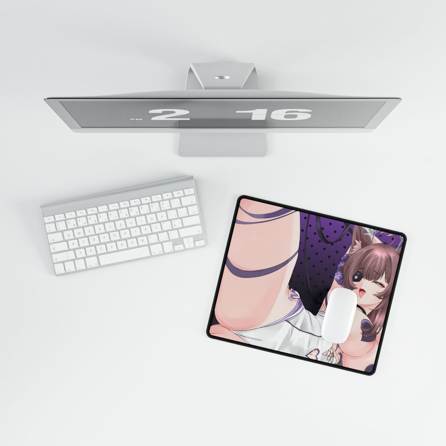 Canin Rose "Midnight Ribbons" Deskmat