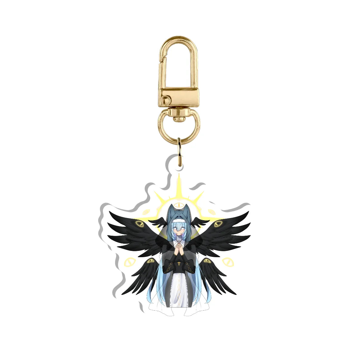 Whisp "Winged Nun" Keychain