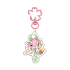NekochiKohaku "Idle" Front-Side Glitter Epoxy Keychain