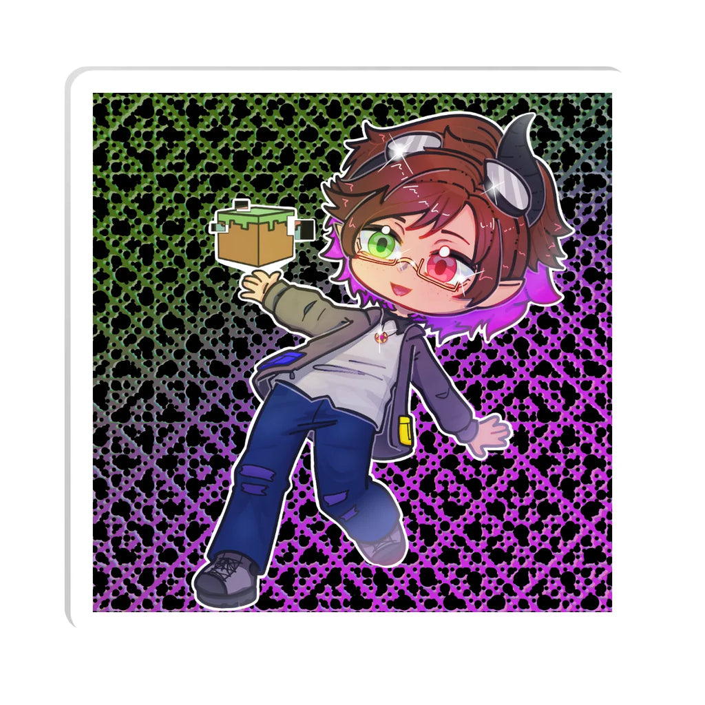 Master of Mischief "Cubism" Acrylic Pin