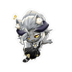 nephistophelesvt "Kitty Ear Chibi" Sticker