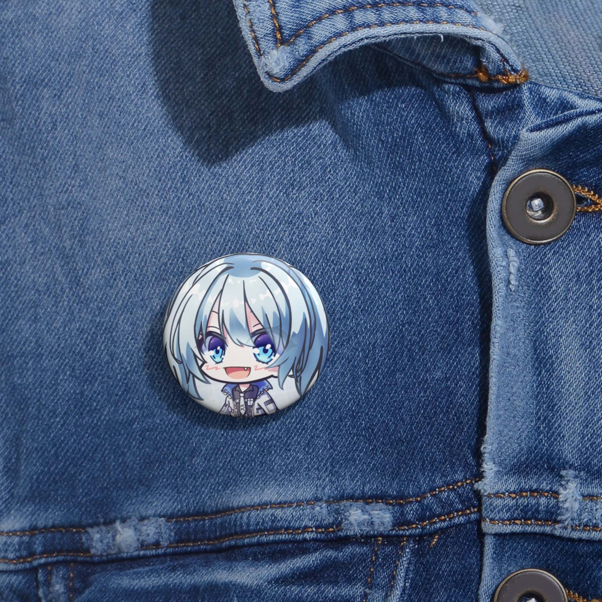 hi2chan "Chibi" Button Pin