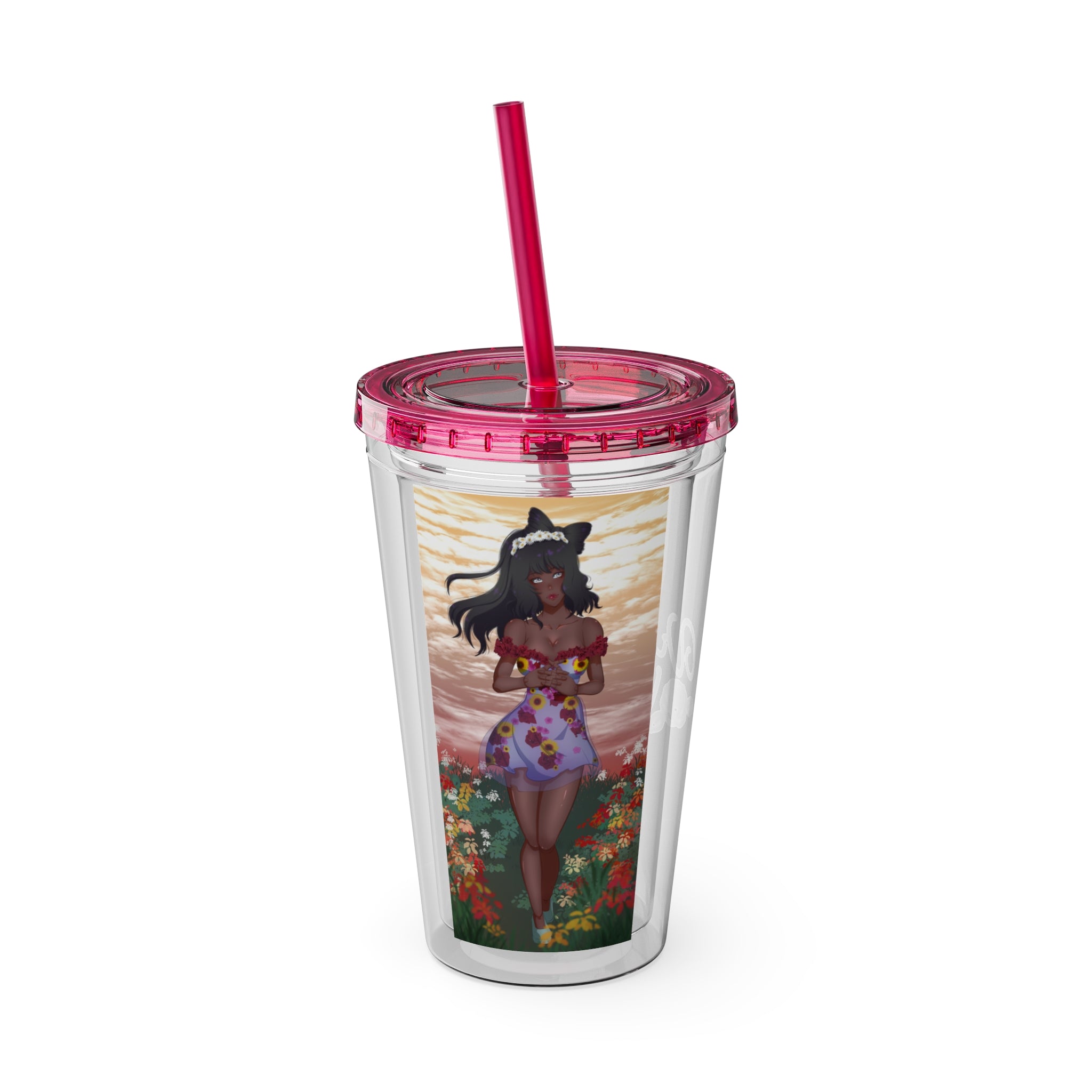 Vinnia Valentine "Rose Garden" Acrylic Tumbler