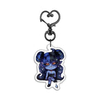 maleficxm "Chibi Sit" Front-Side Epoxy Keychain - KatDragonz