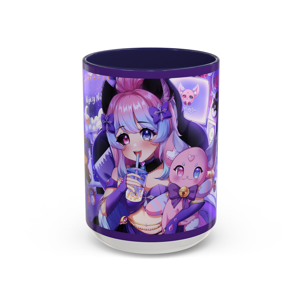 "Time To Stream!" Nighty Neko Mug