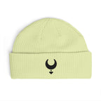 Artemis Gem Black Emblem Beanie