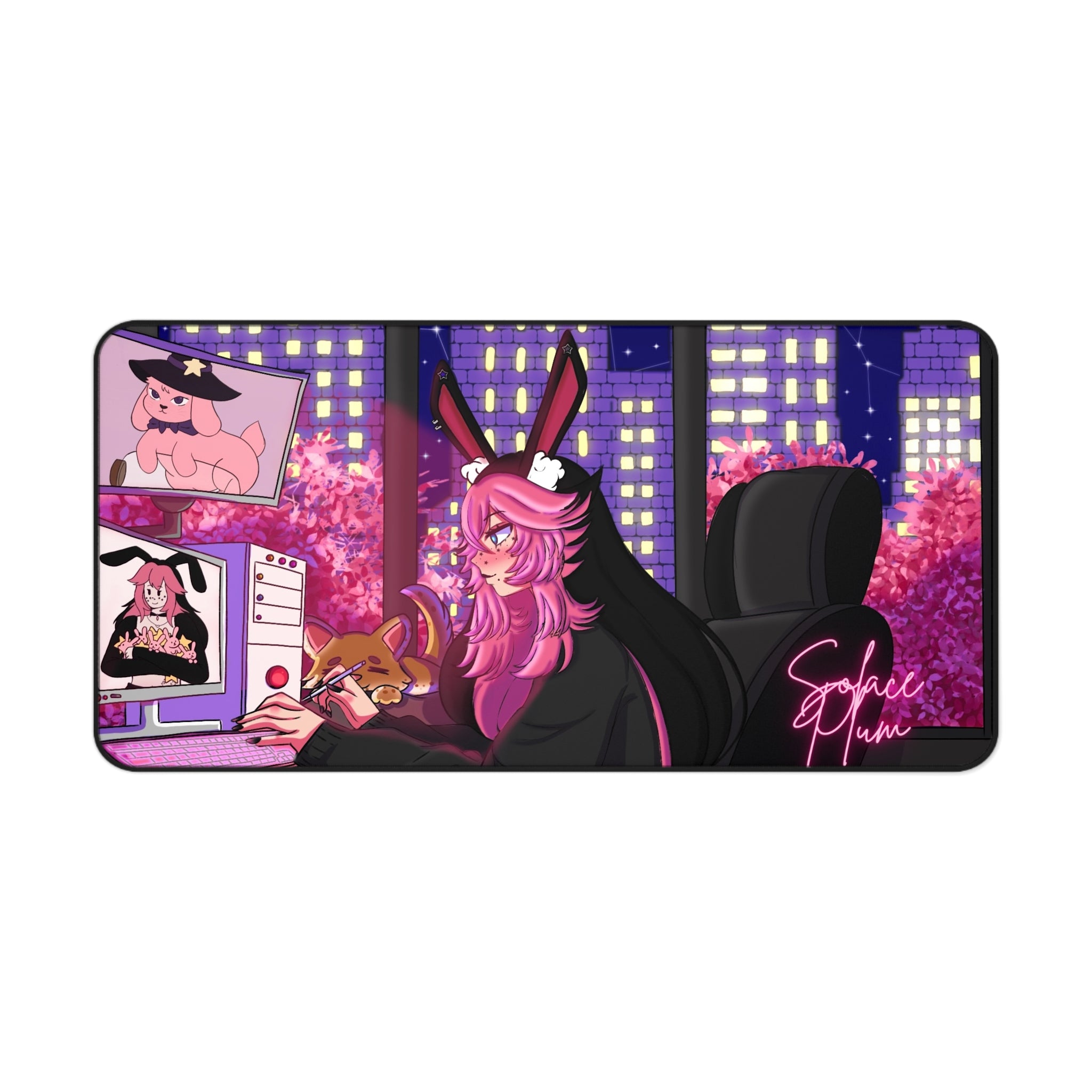 Solace Plum Lofi Deskmat