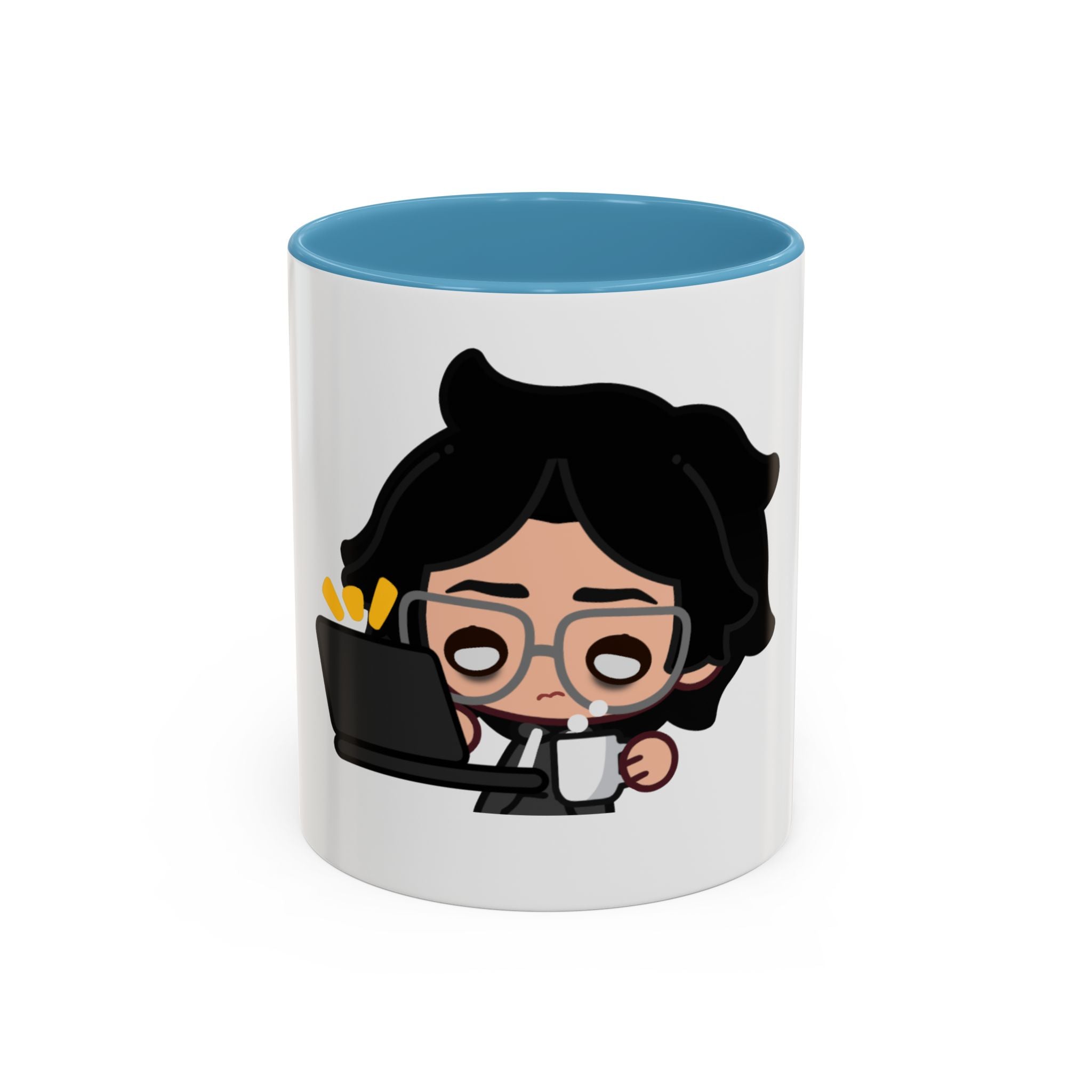 RyoPlaying "Exhausted" Accent Mug