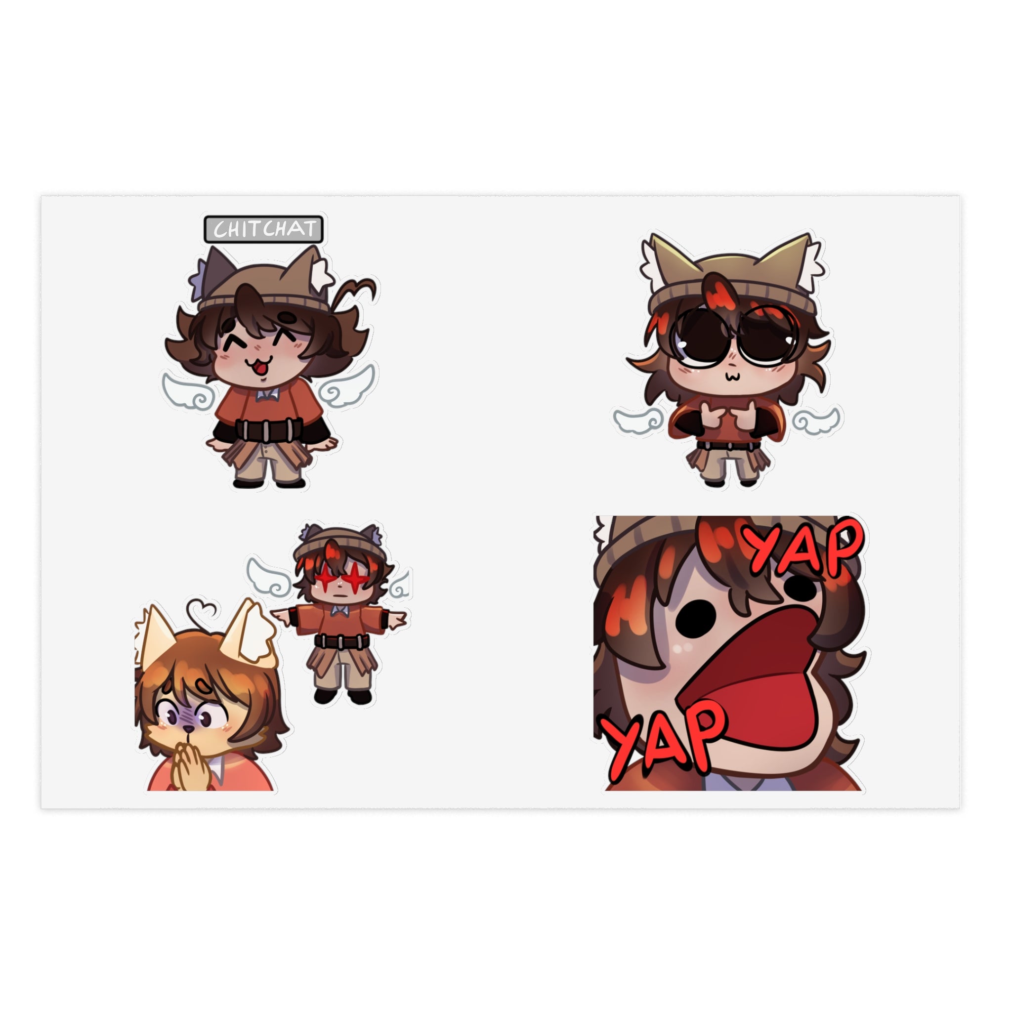 WoofWolf "ChitChat" Sticker Sheet