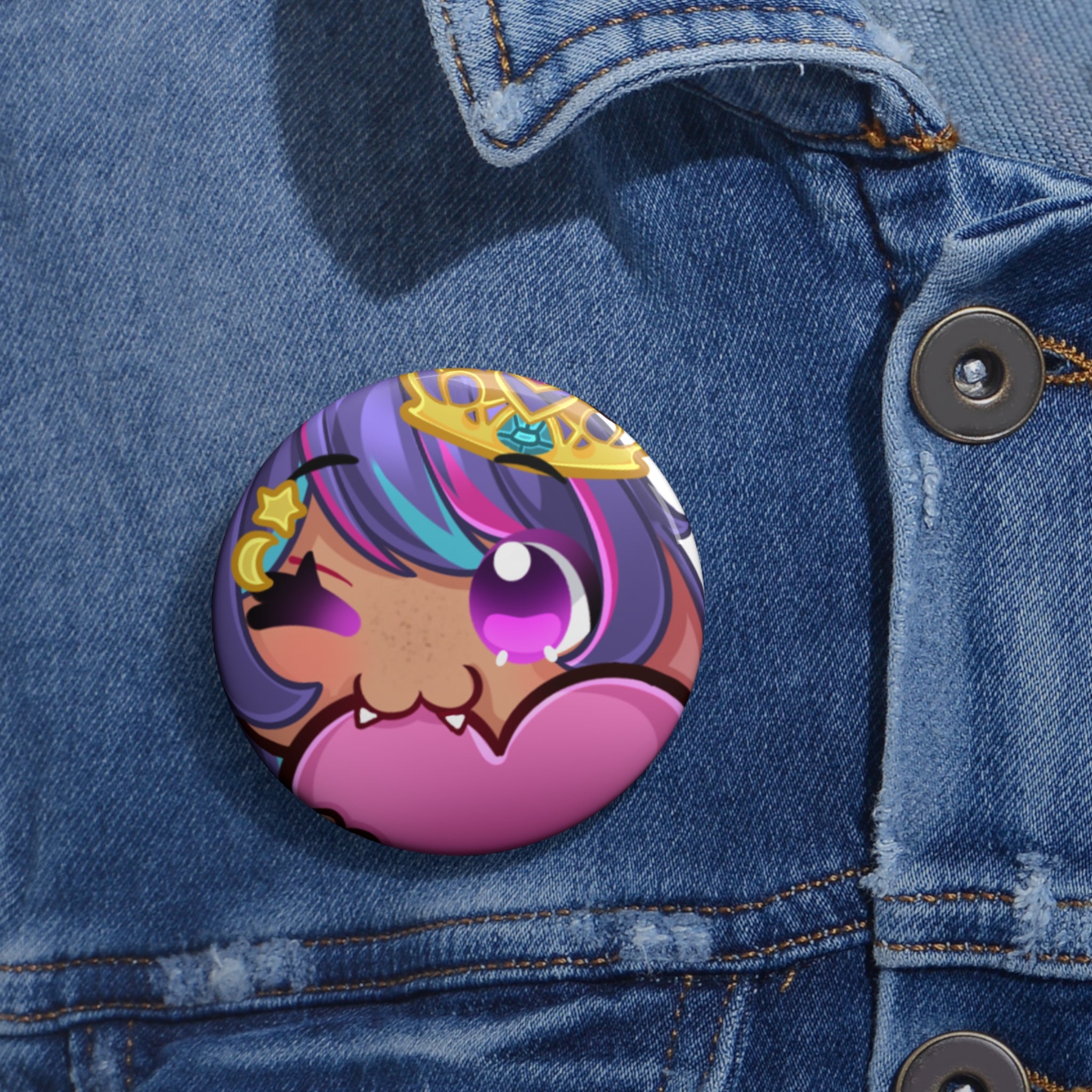 LopiLuna "Love Chu~" Button Pin