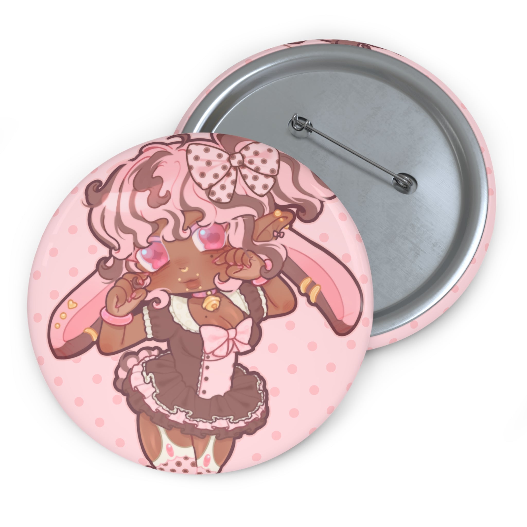 LIMITED Caramel "Chibi Maid" Pin Button
