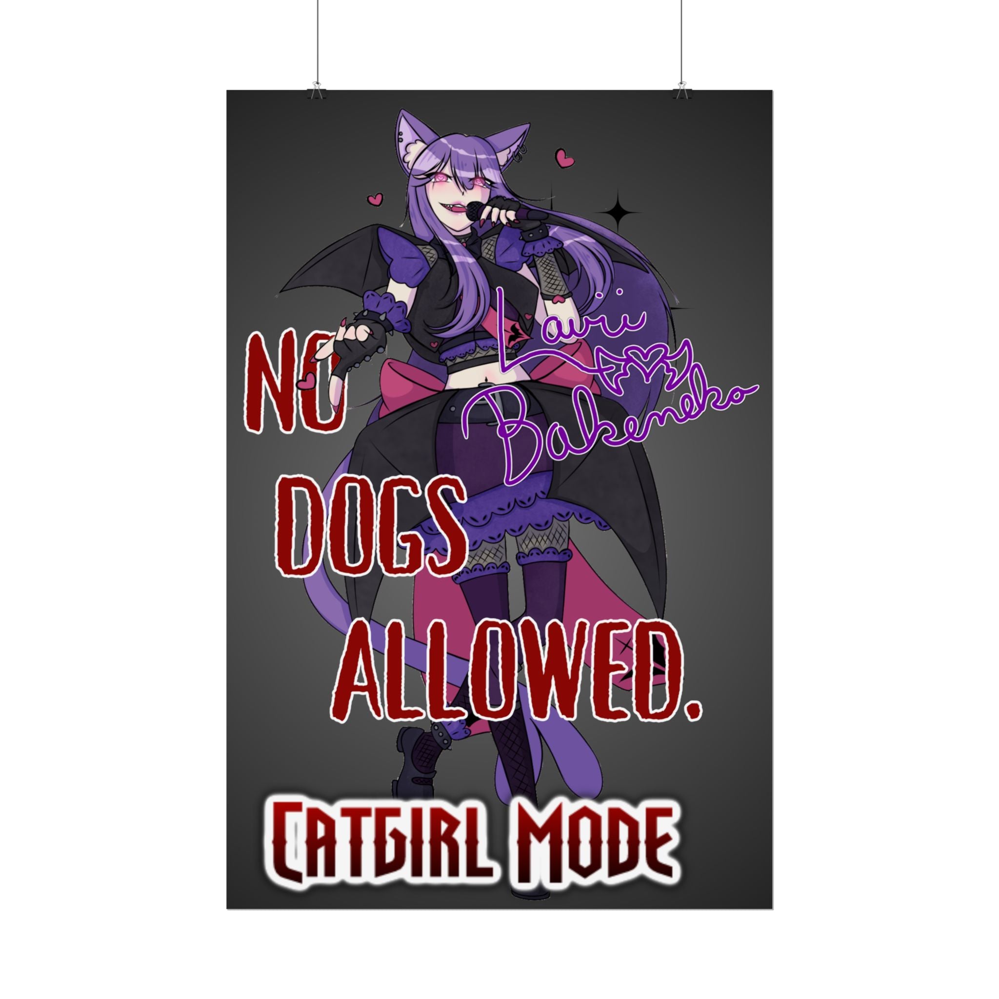Lavii Bakeneko "No Dogs Allowed" Poster