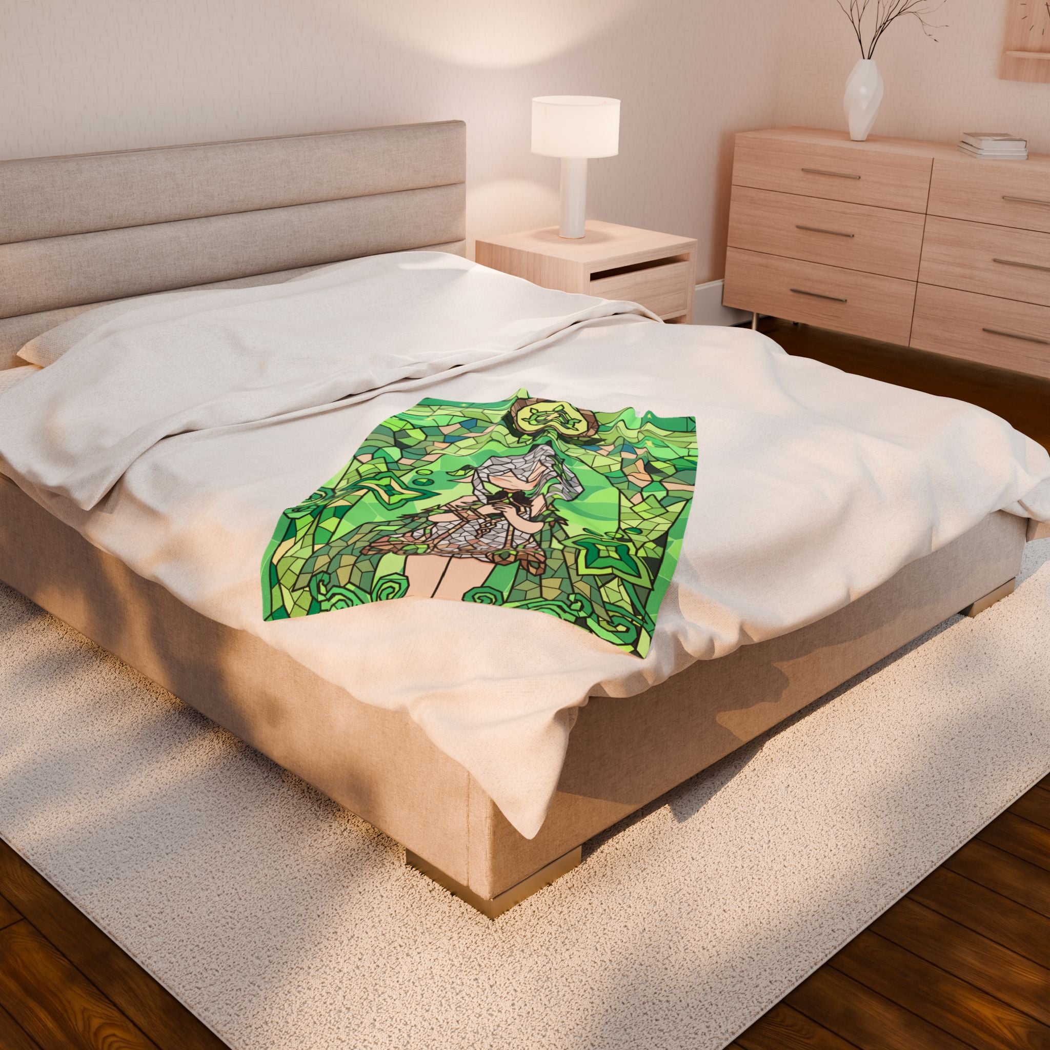 Nahida Plush Throw Blanket