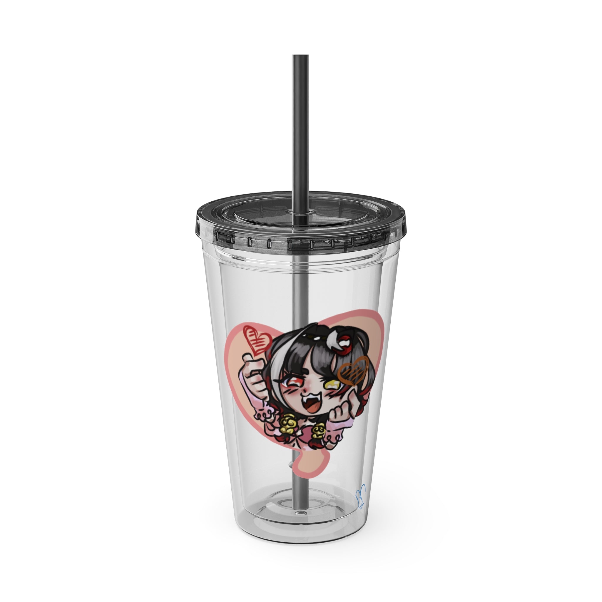 Vatsun Kabuki "Hearts~" Acrylic Tumbler