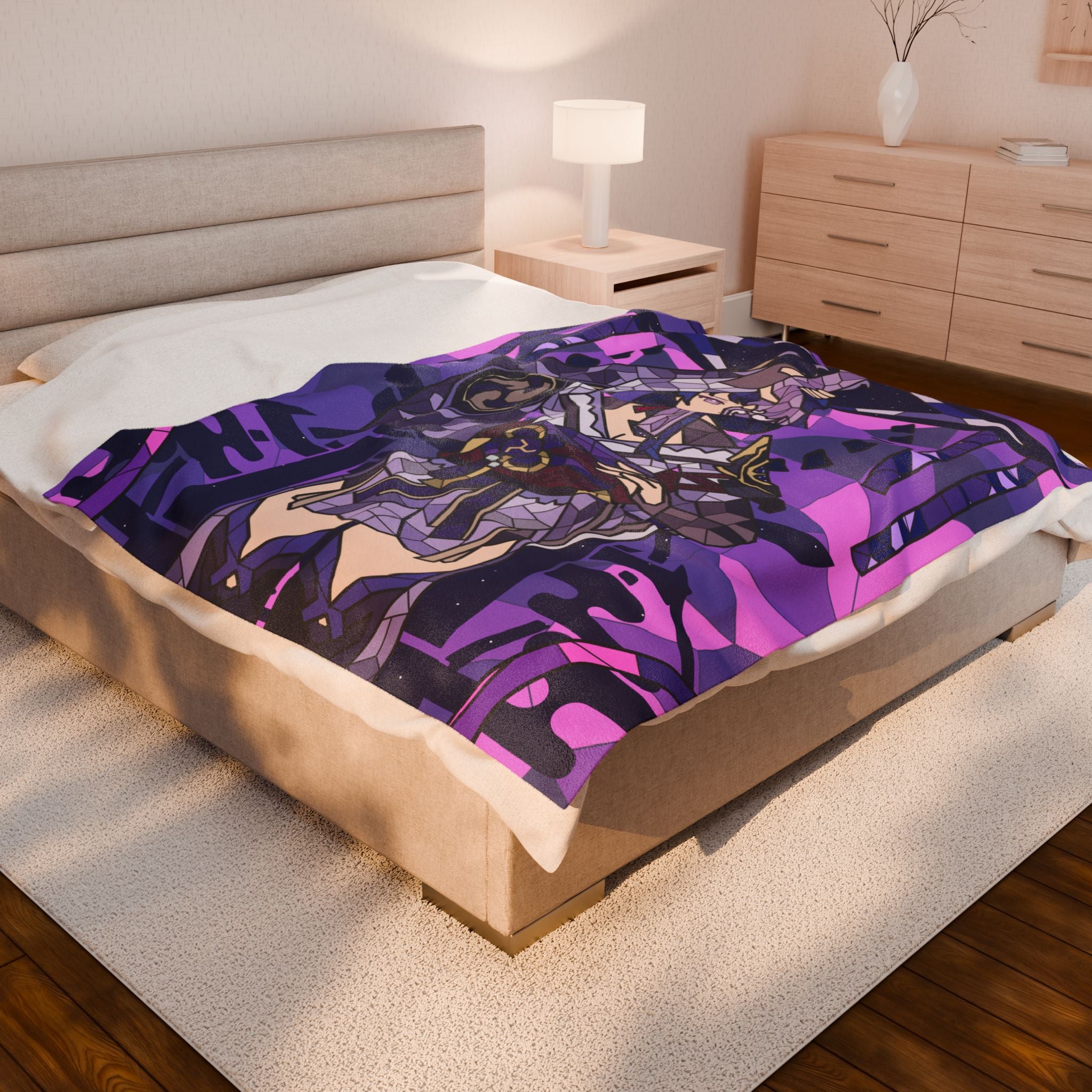 Ei | Raiden Shogun Plush Throw Blanket